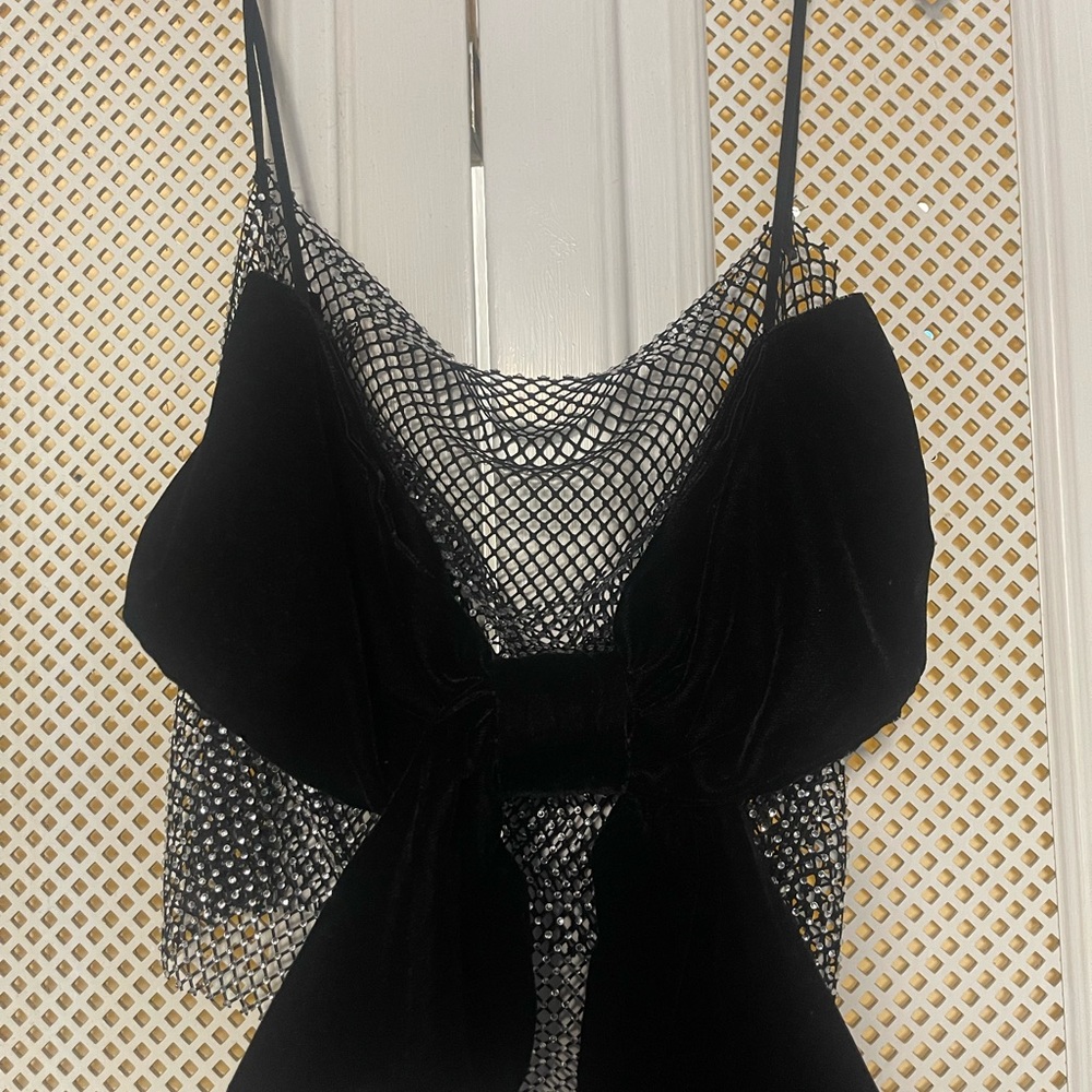 Zara Black Mesh Tank Top
